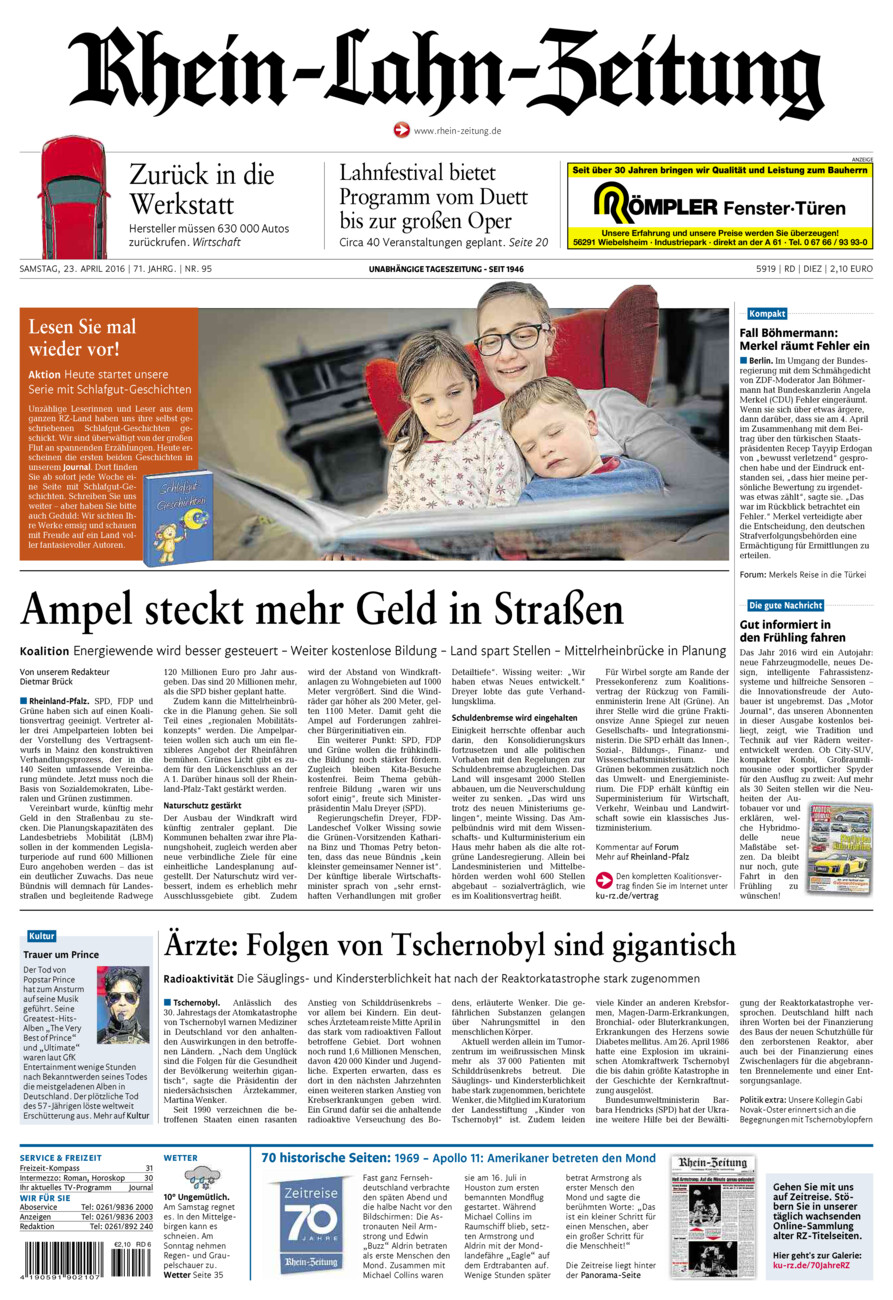 Rhein-Lahn-Zeitung Diez (Archiv) vom Samstag, 23.04.2016