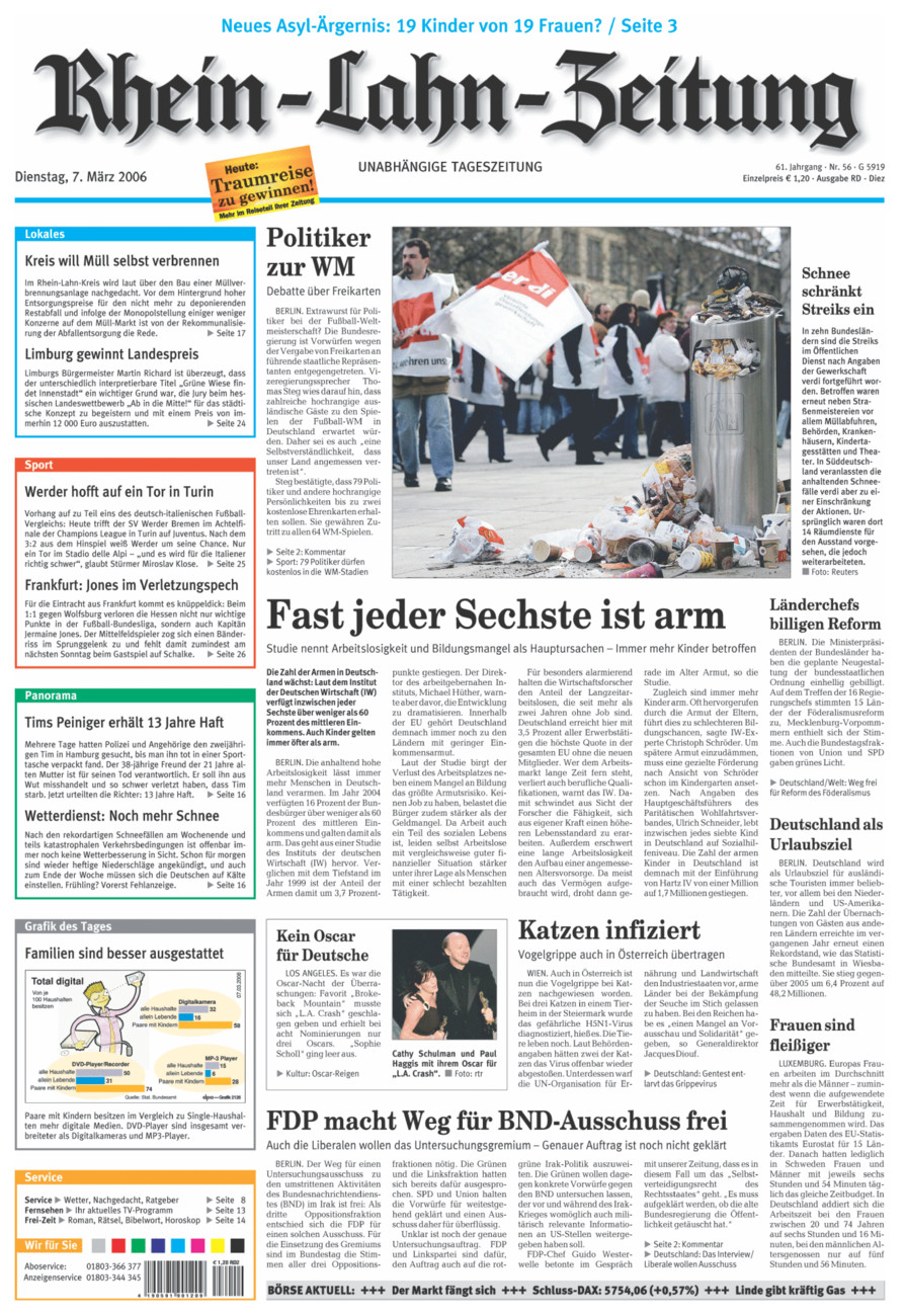 Rhein-Lahn-Zeitung Diez (Archiv) vom Dienstag, 07.03.2006