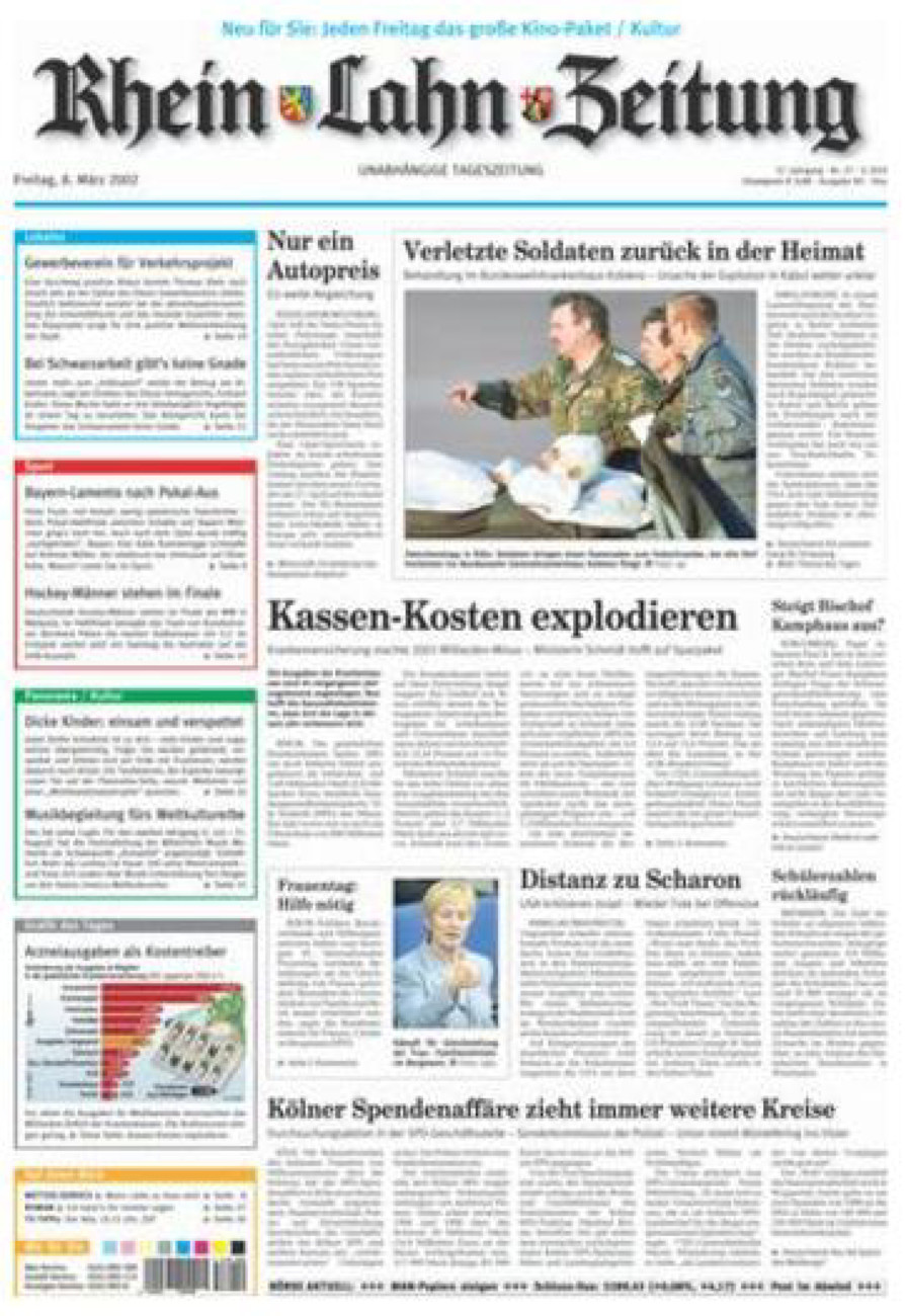 Rhein-Lahn-Zeitung Diez (Archiv) vom Freitag, 08.03.2002