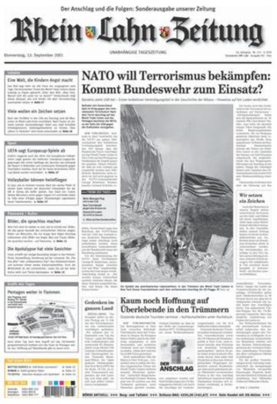 Rhein-Lahn-Zeitung Diez (Archiv) vom Donnerstag, 13.09.2001
