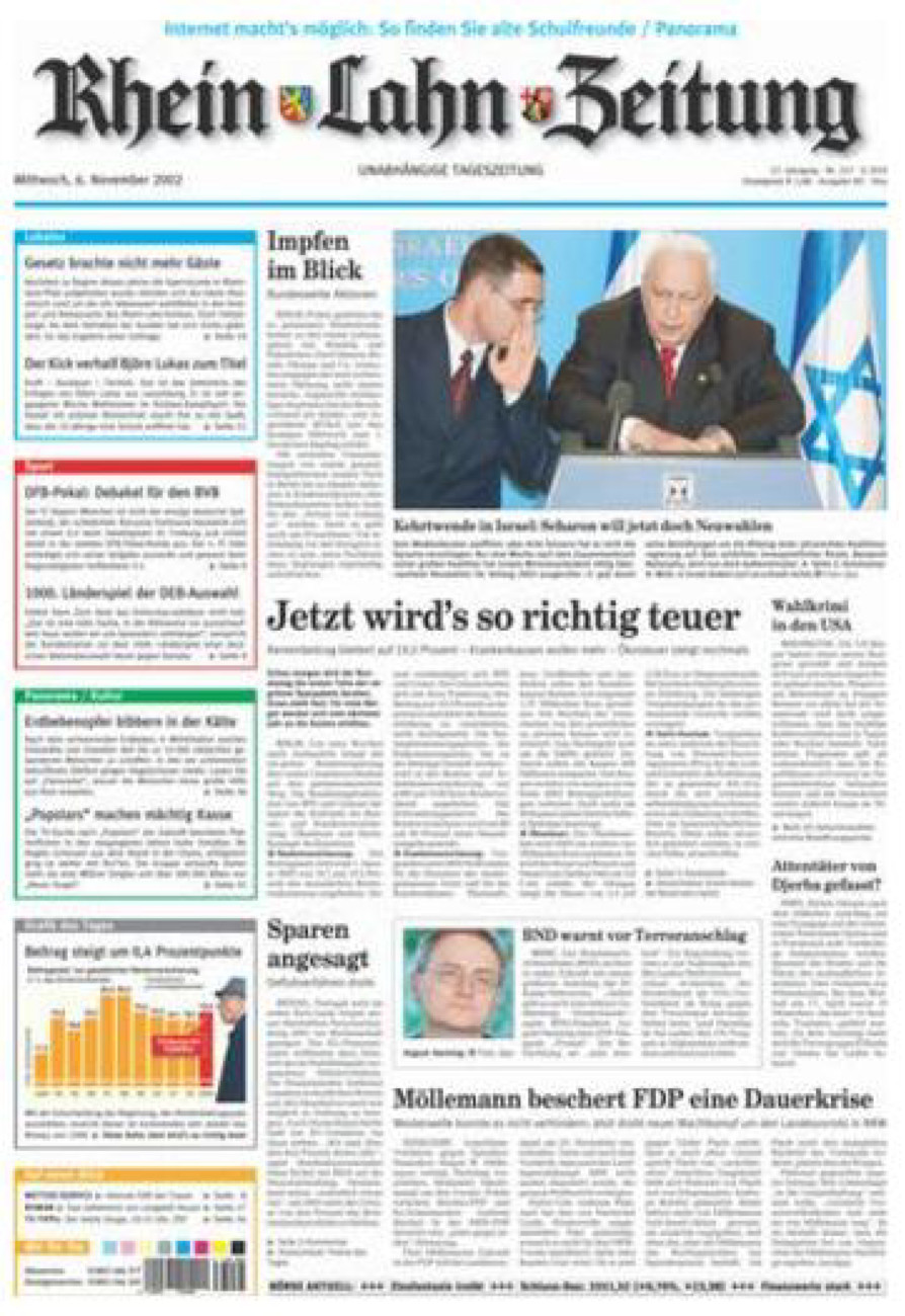 Rhein-Lahn-Zeitung Diez (Archiv) vom Mittwoch, 06.11.2002