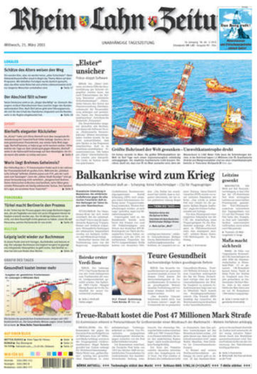 Rhein-Lahn-Zeitung Diez (Archiv) vom Mittwoch, 21.03.2001