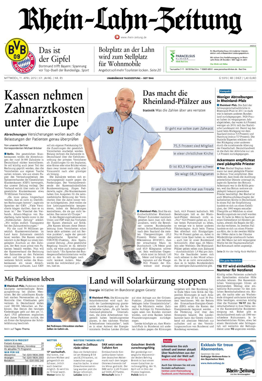 Rhein-Lahn-Zeitung Diez (Archiv) vom Mittwoch, 11.04.2012