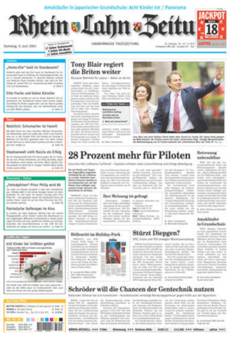 Rhein-Lahn-Zeitung Diez (Archiv) vom Samstag, 09.06.2001