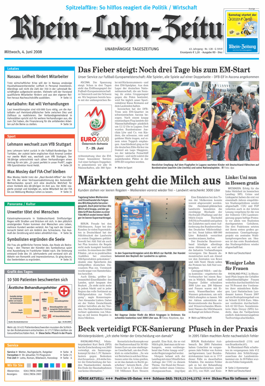 Rhein-Lahn-Zeitung Diez (Archiv) vom Mittwoch, 04.06.2008