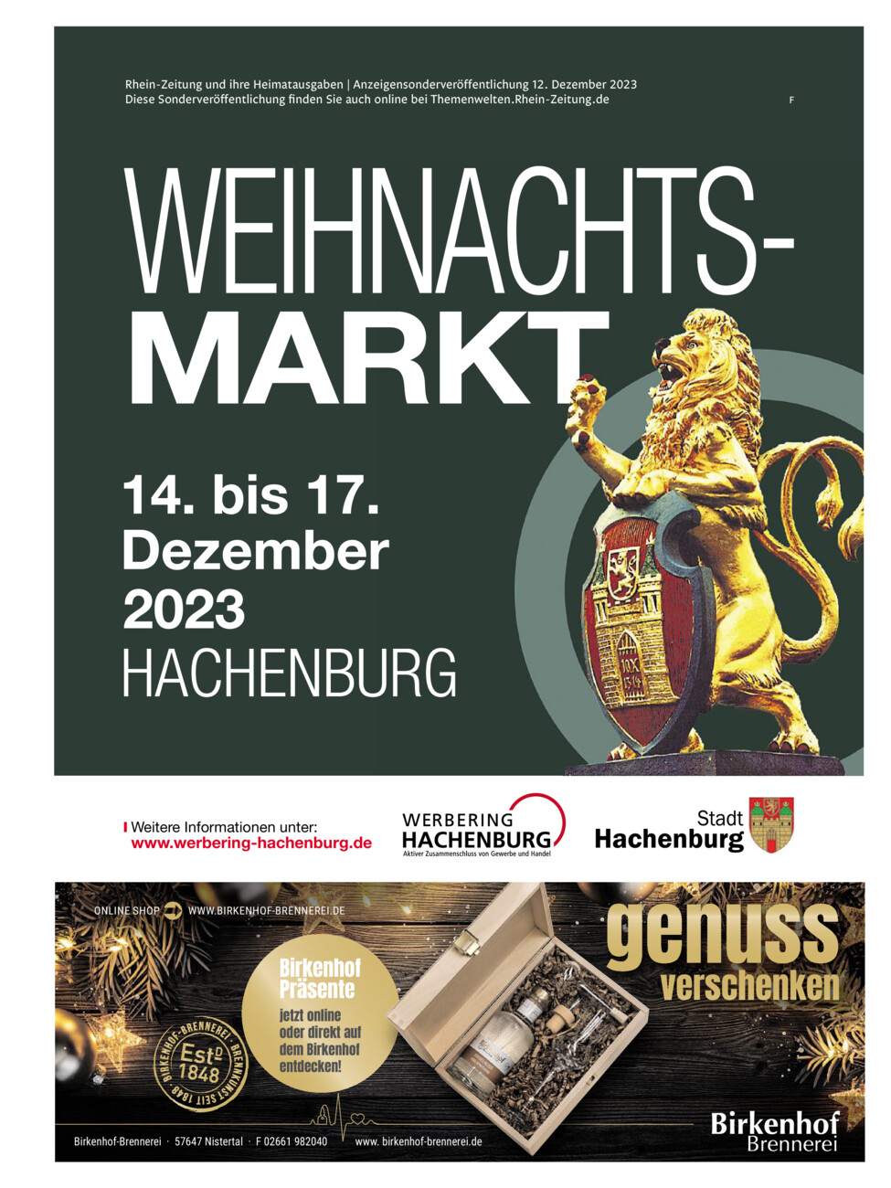Weihnachtsmarkt Hachenburg...