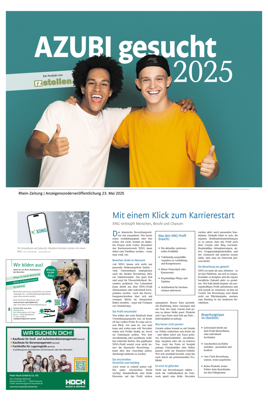 Azubi gesucht 2025