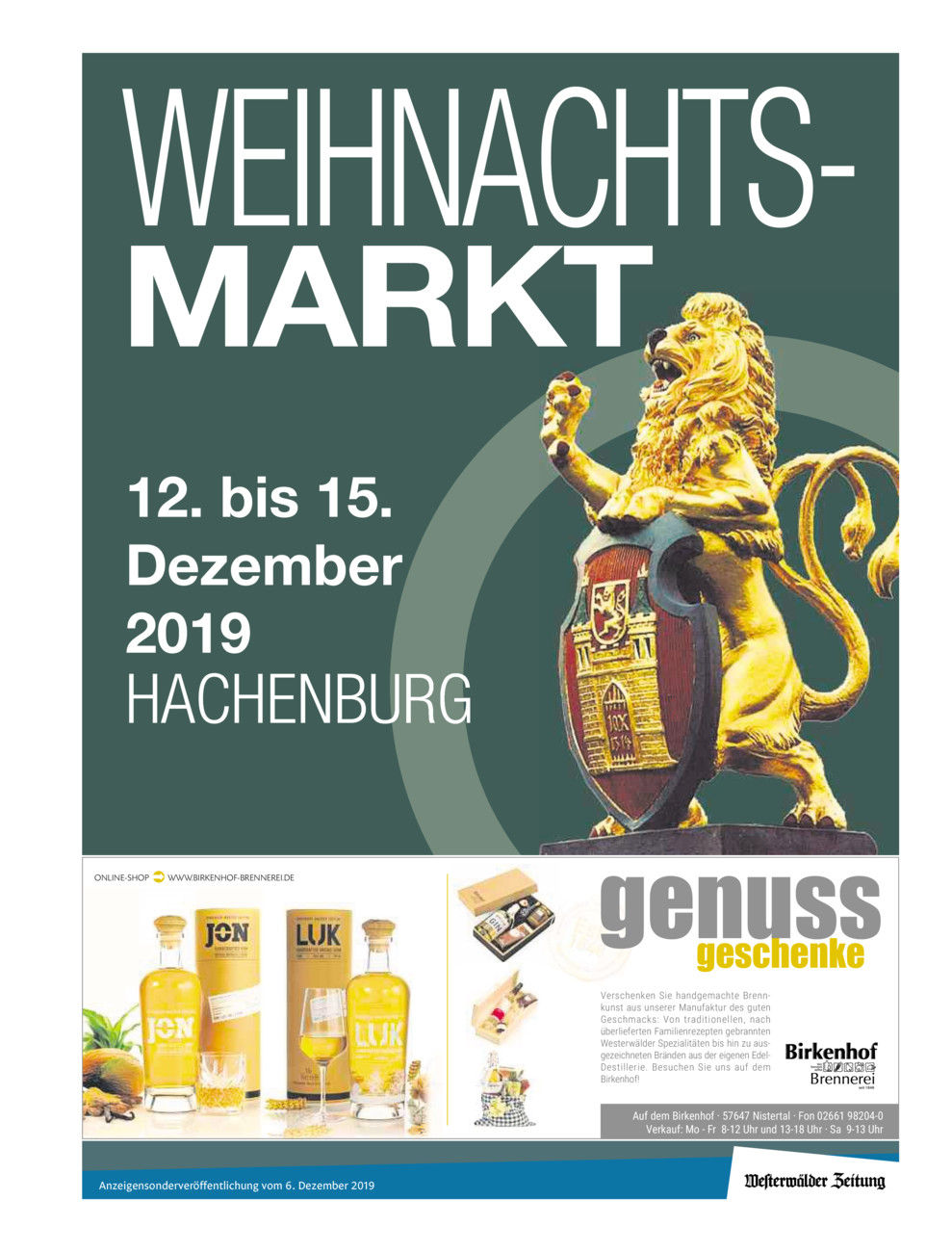 F Weihnachtsmarkt Hachenburg 2019