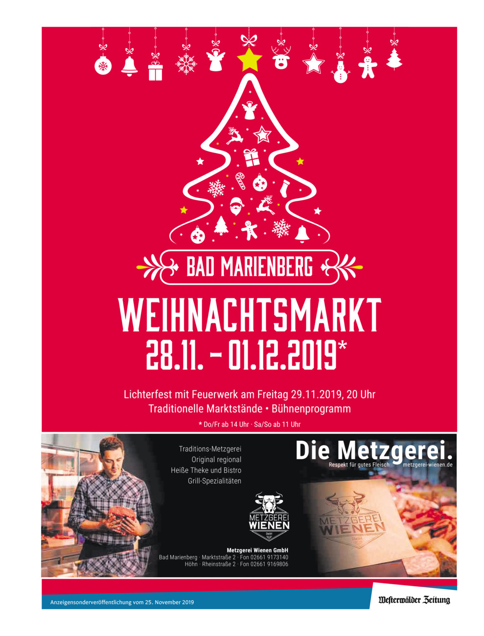Weihnachtsmarkt Bad Marienberg 2019