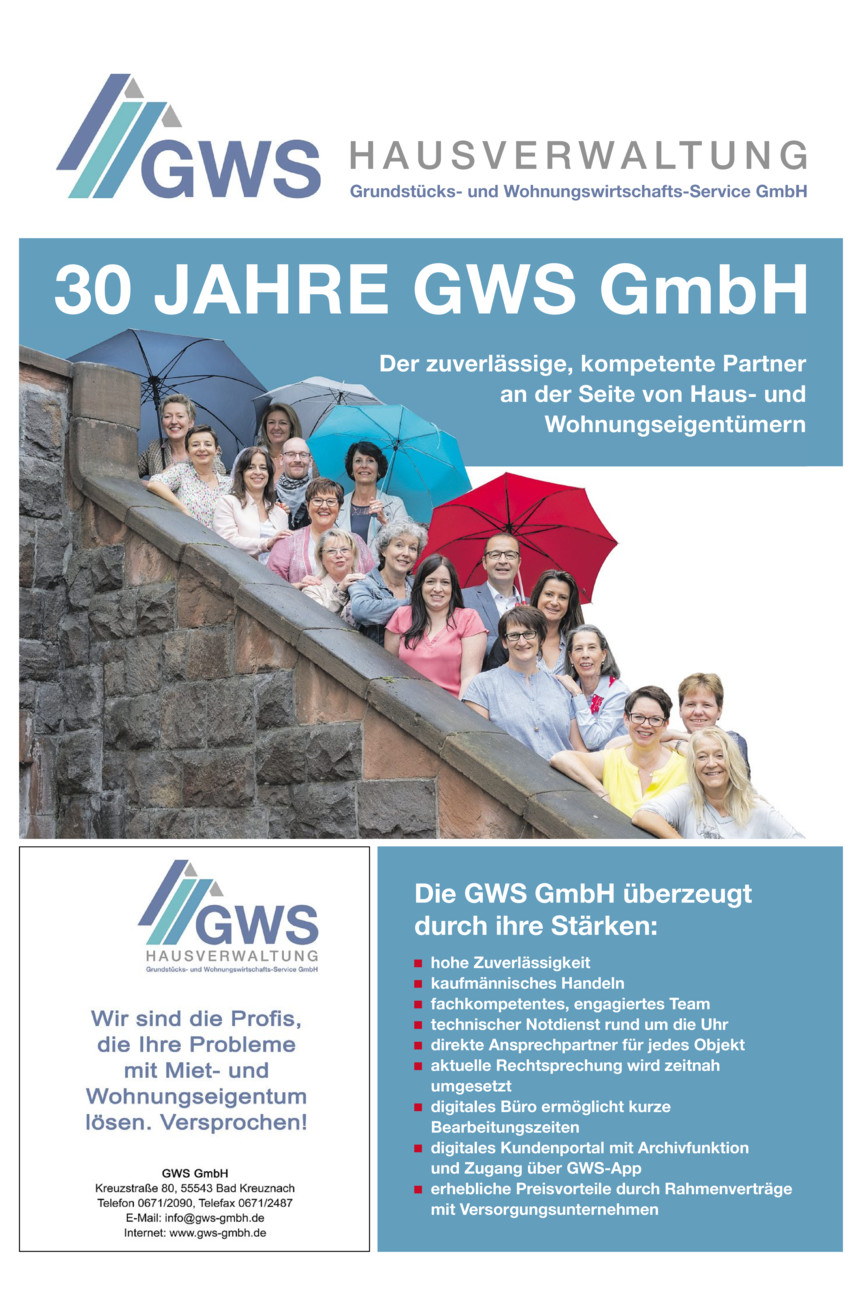 30 Jahre GWS Hausverwaltung