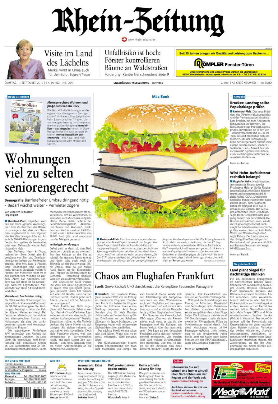 Rhein-Zeitung Kreis Neuwied vom Samstag, 01.09.2012