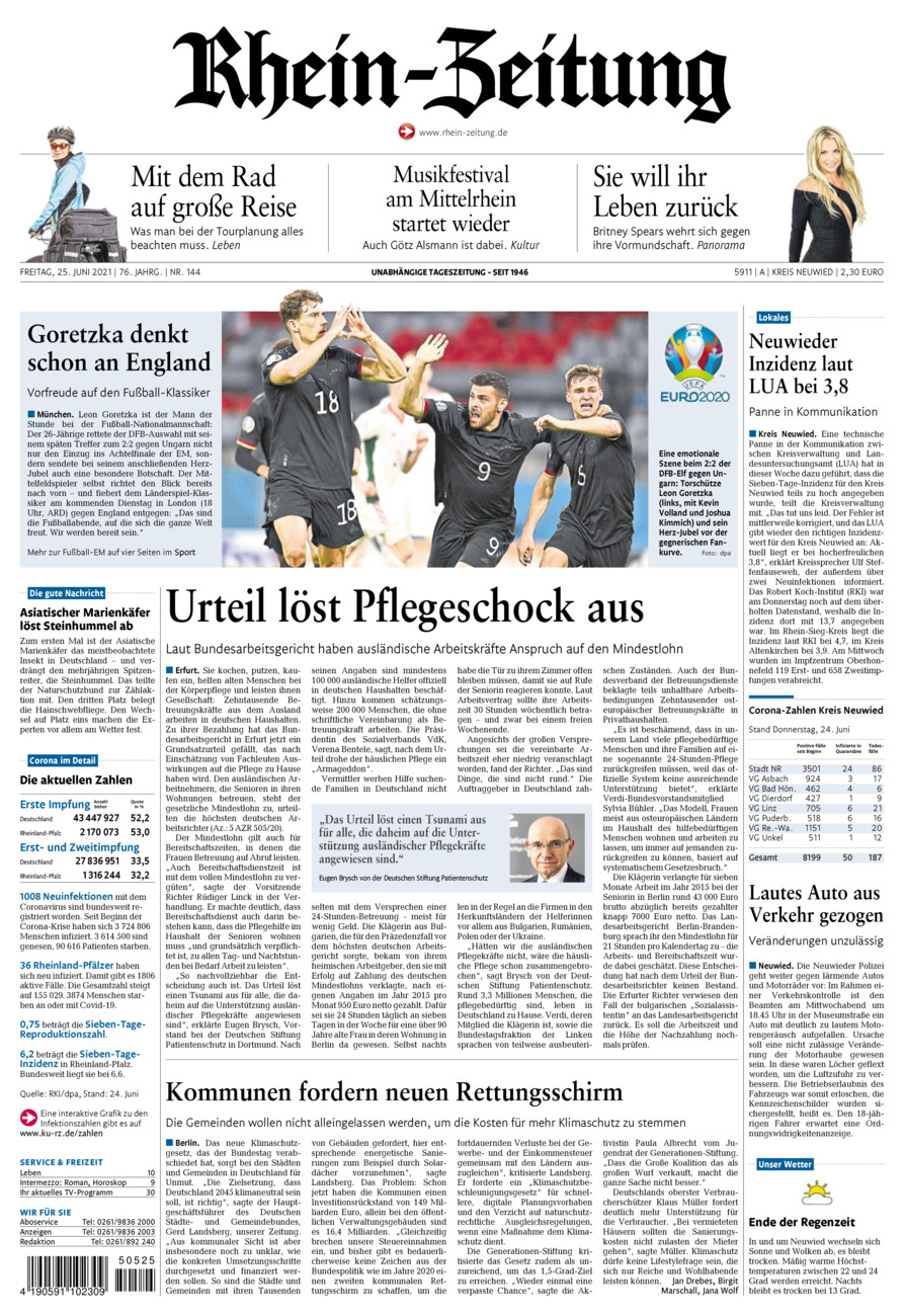 Rhein-Zeitung Kreis Neuwied vom Freitag, 25.06.2021