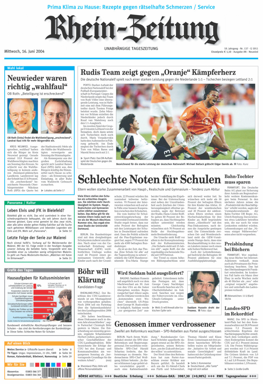Rhein-Zeitung Kreis Neuwied vom Mittwoch, 16.06.2004