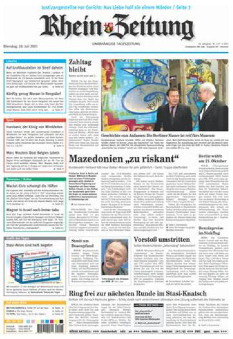 Rhein-Zeitung Kreis Neuwied vom Dienstag, 10.07.2001