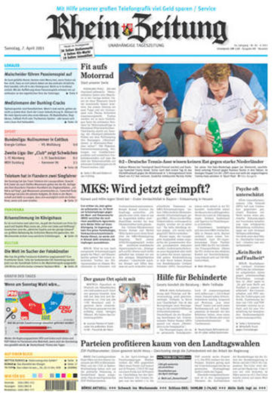 Rhein-Zeitung Kreis Neuwied vom Samstag, 07.04.2001
