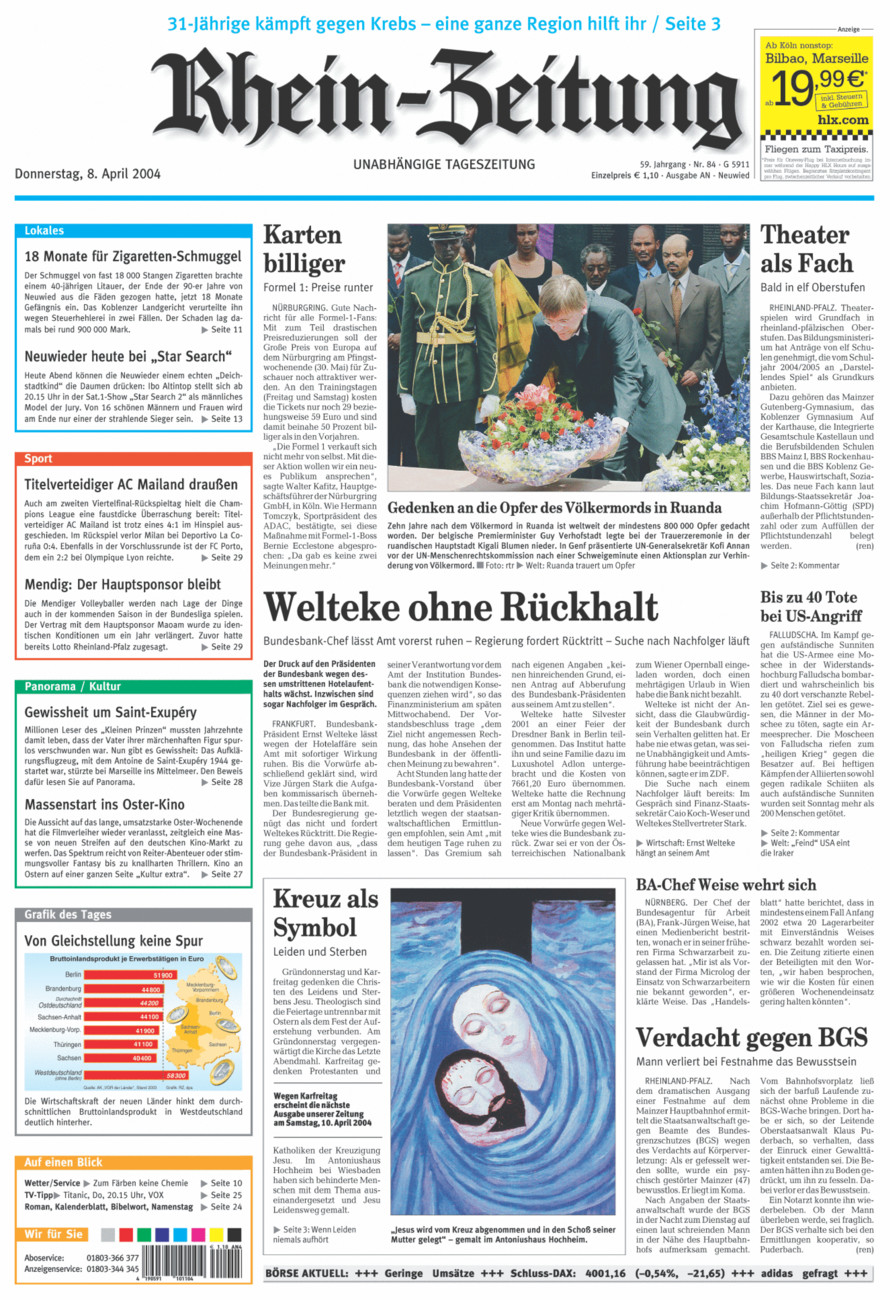 Rhein-Zeitung Kreis Neuwied vom Donnerstag, 08.04.2004