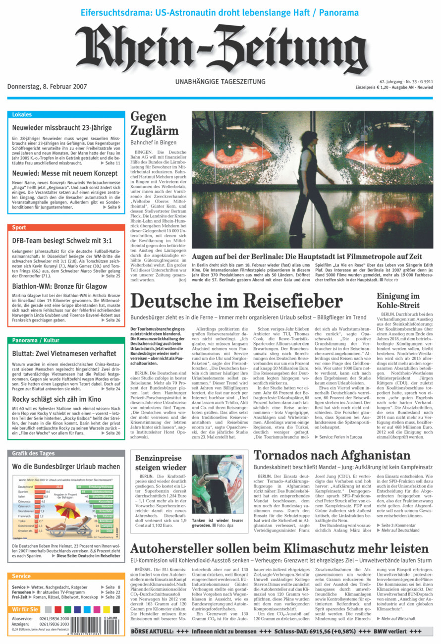 Rhein-Zeitung Kreis Neuwied vom Donnerstag, 08.02.2007