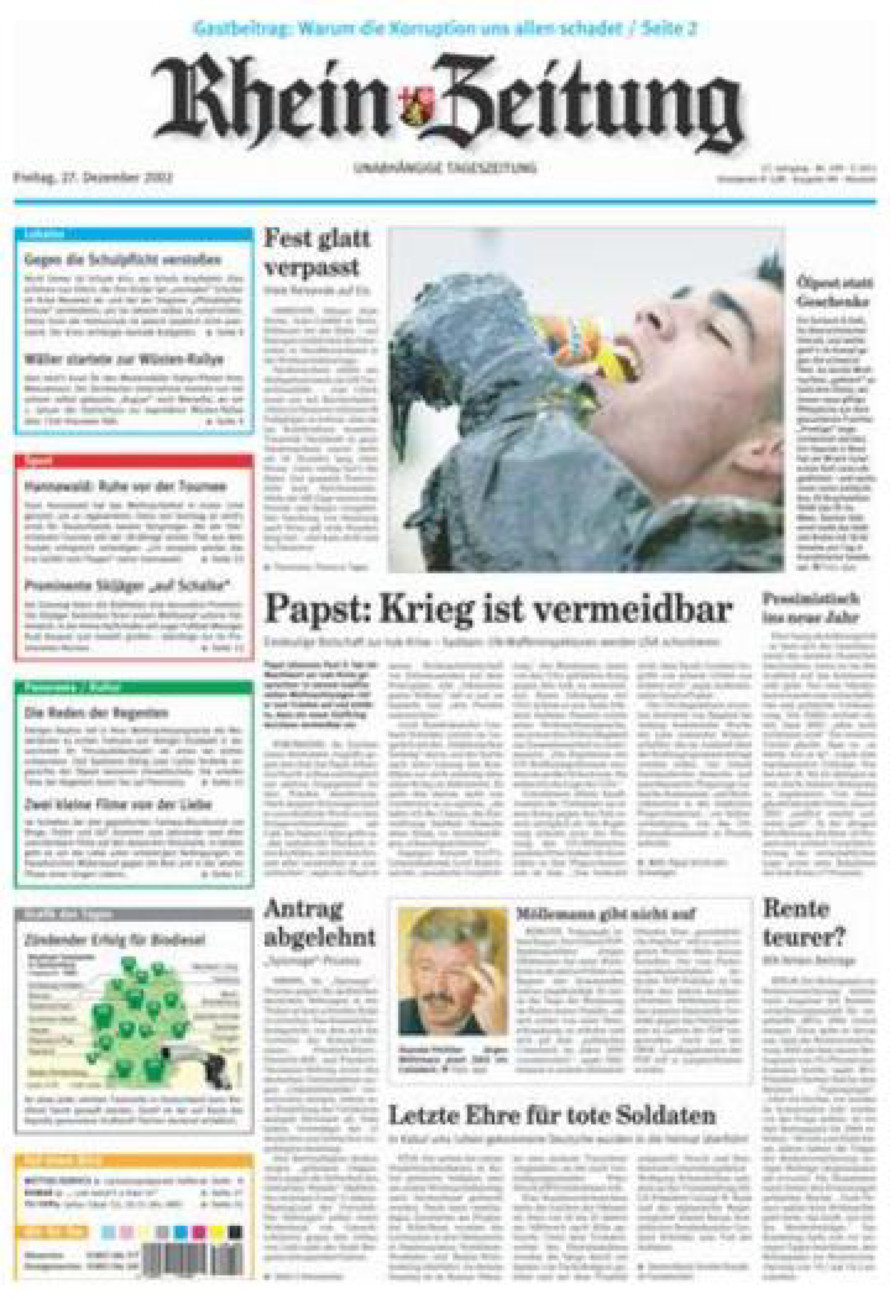 Rhein-Zeitung Kreis Neuwied vom Freitag, 27.12.2002