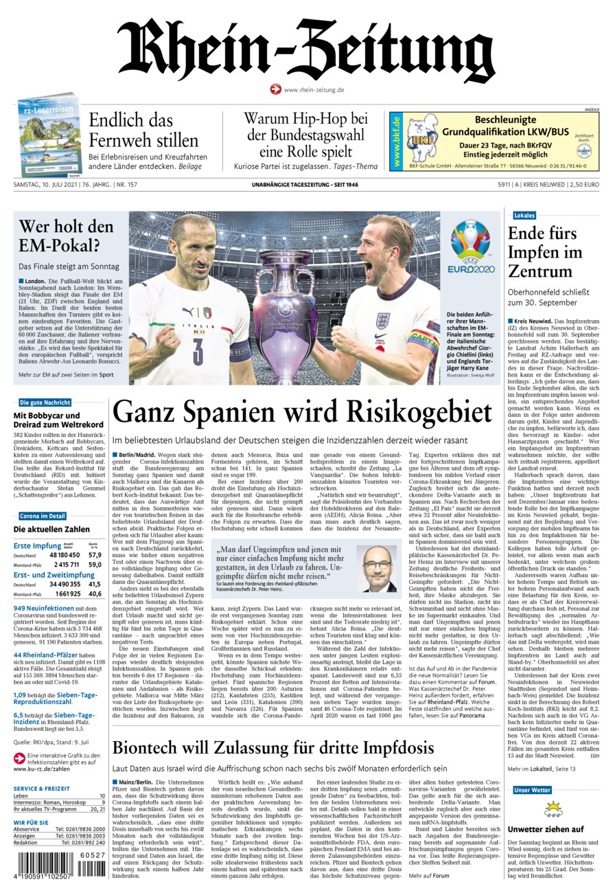 Rhein-Zeitung Kreis Neuwied vom Samstag, 10.07.2021