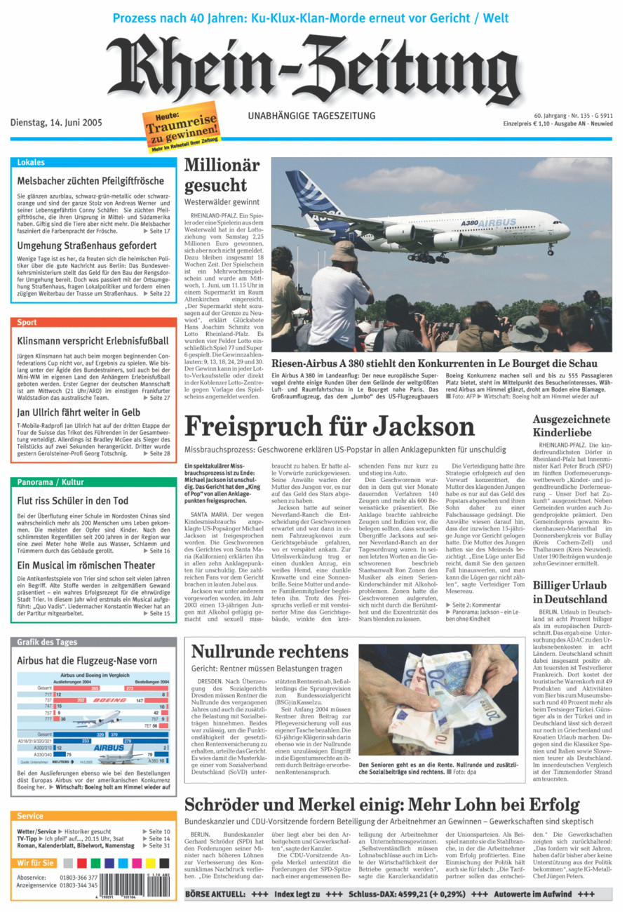 Rhein-Zeitung Kreis Neuwied vom Dienstag, 14.06.2005