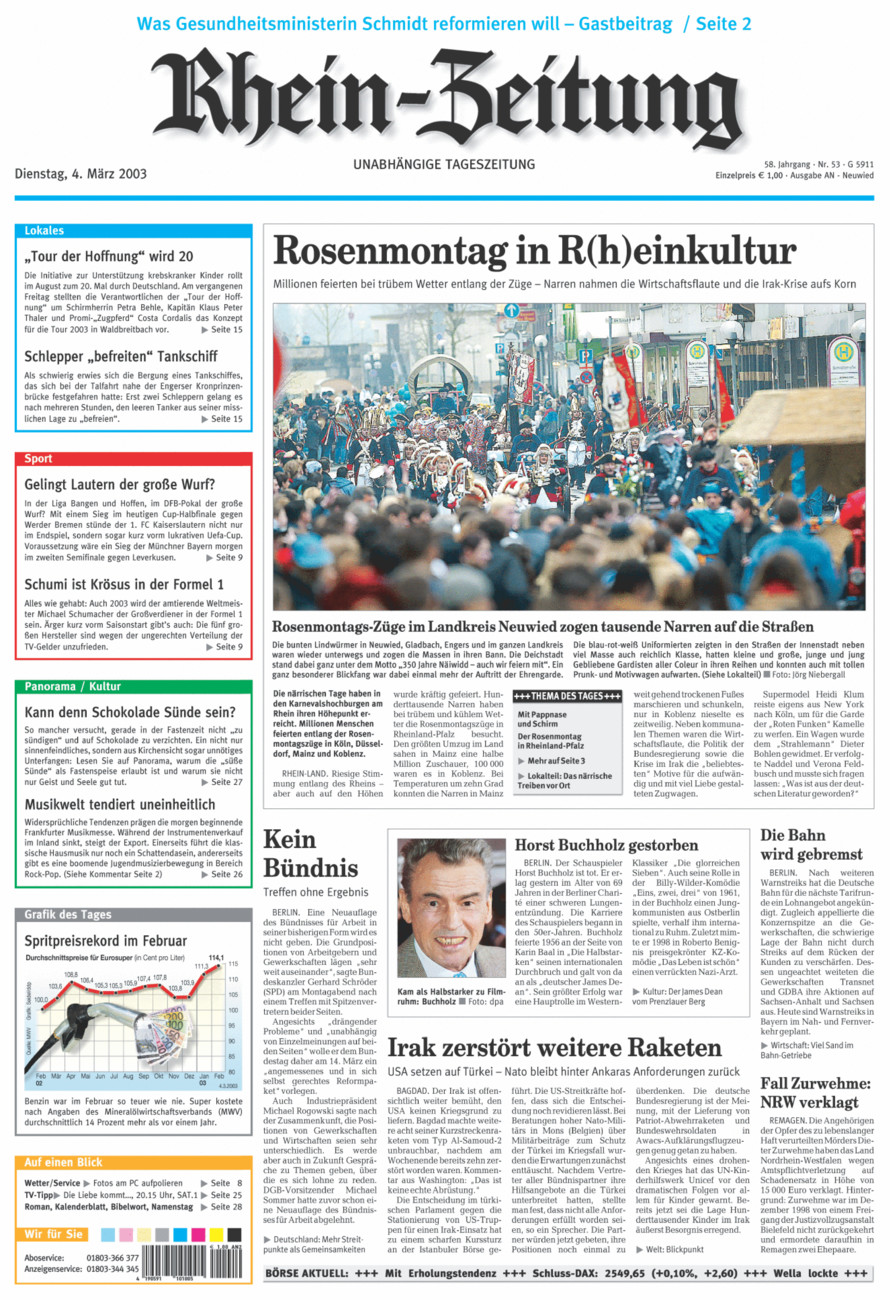 Rhein-Zeitung Kreis Neuwied vom Dienstag, 04.03.2003