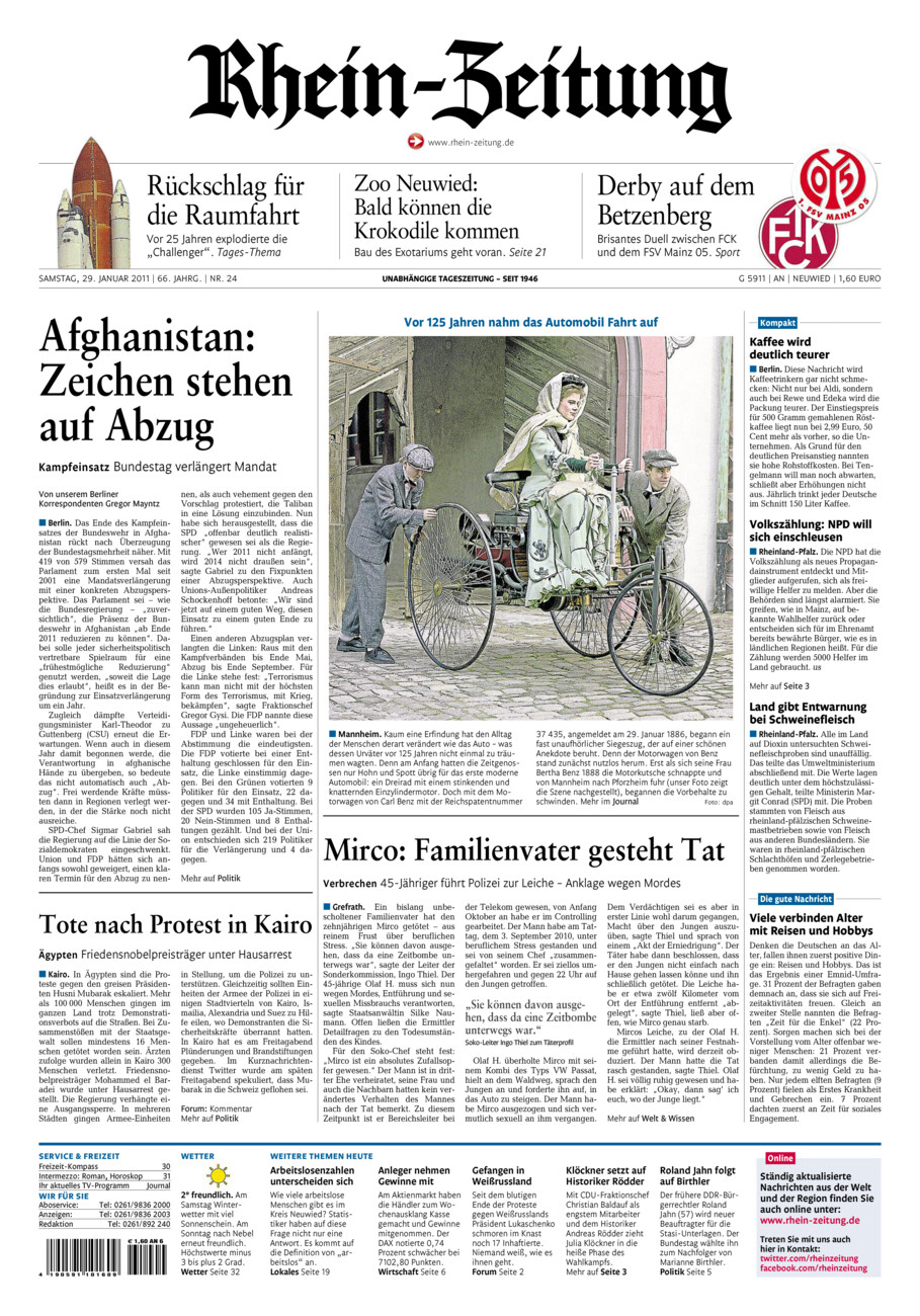 Rhein-Zeitung Kreis Neuwied vom Samstag, 29.01.2011