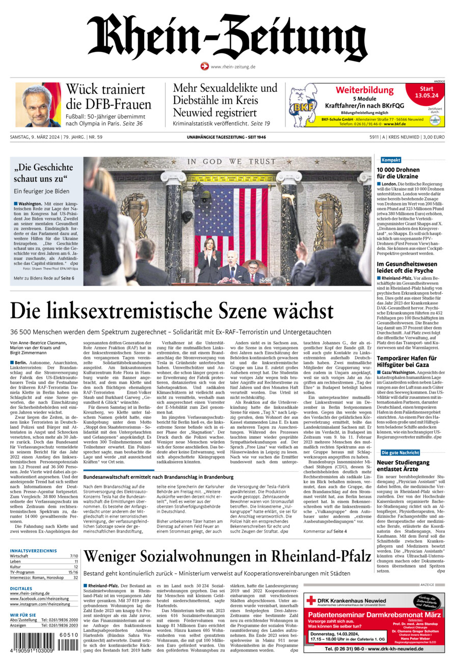 Rhein-Zeitung Kreis Neuwied vom Samstag, 09.03.2024