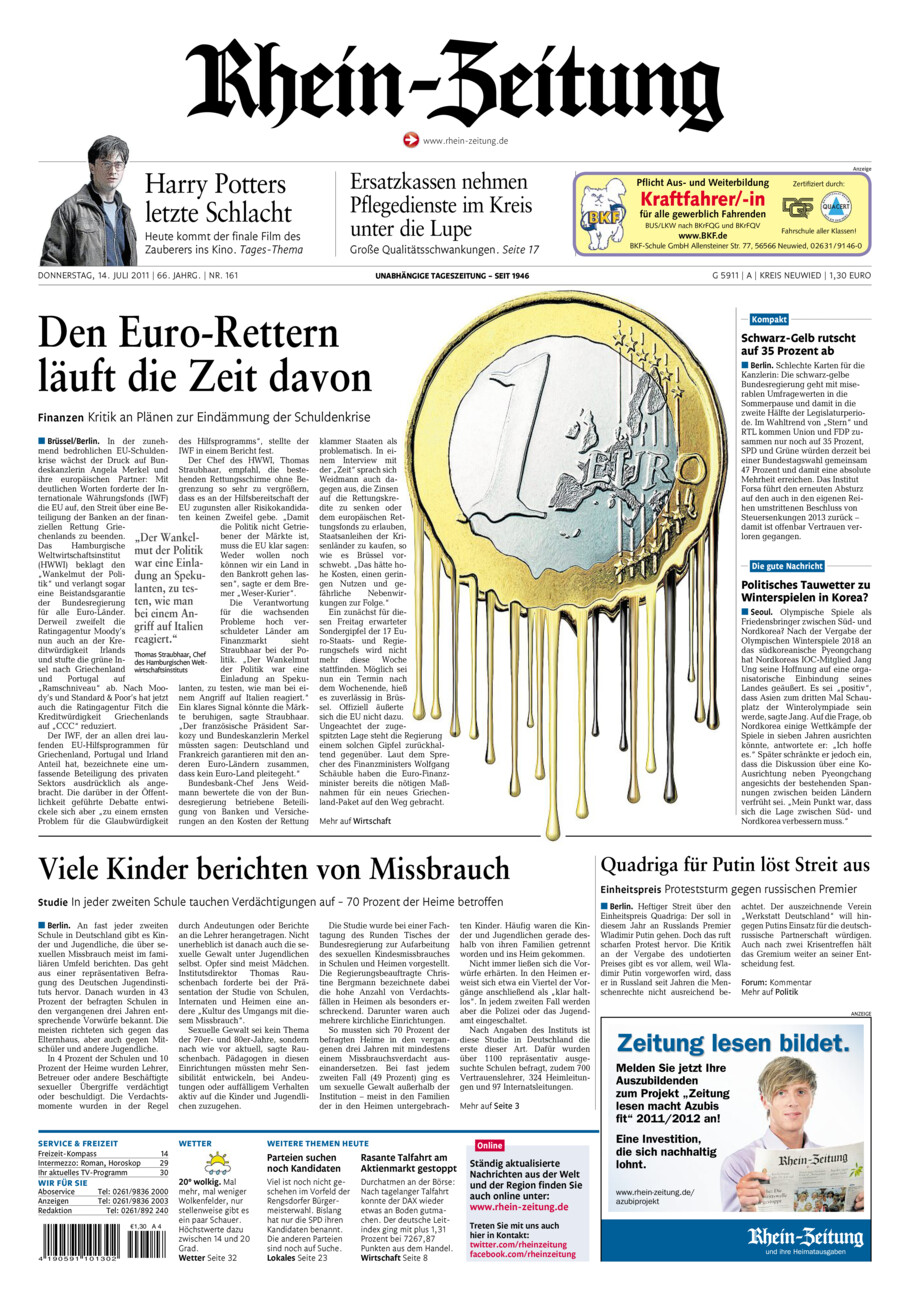 Rhein-Zeitung Kreis Neuwied vom Donnerstag, 14.07.2011