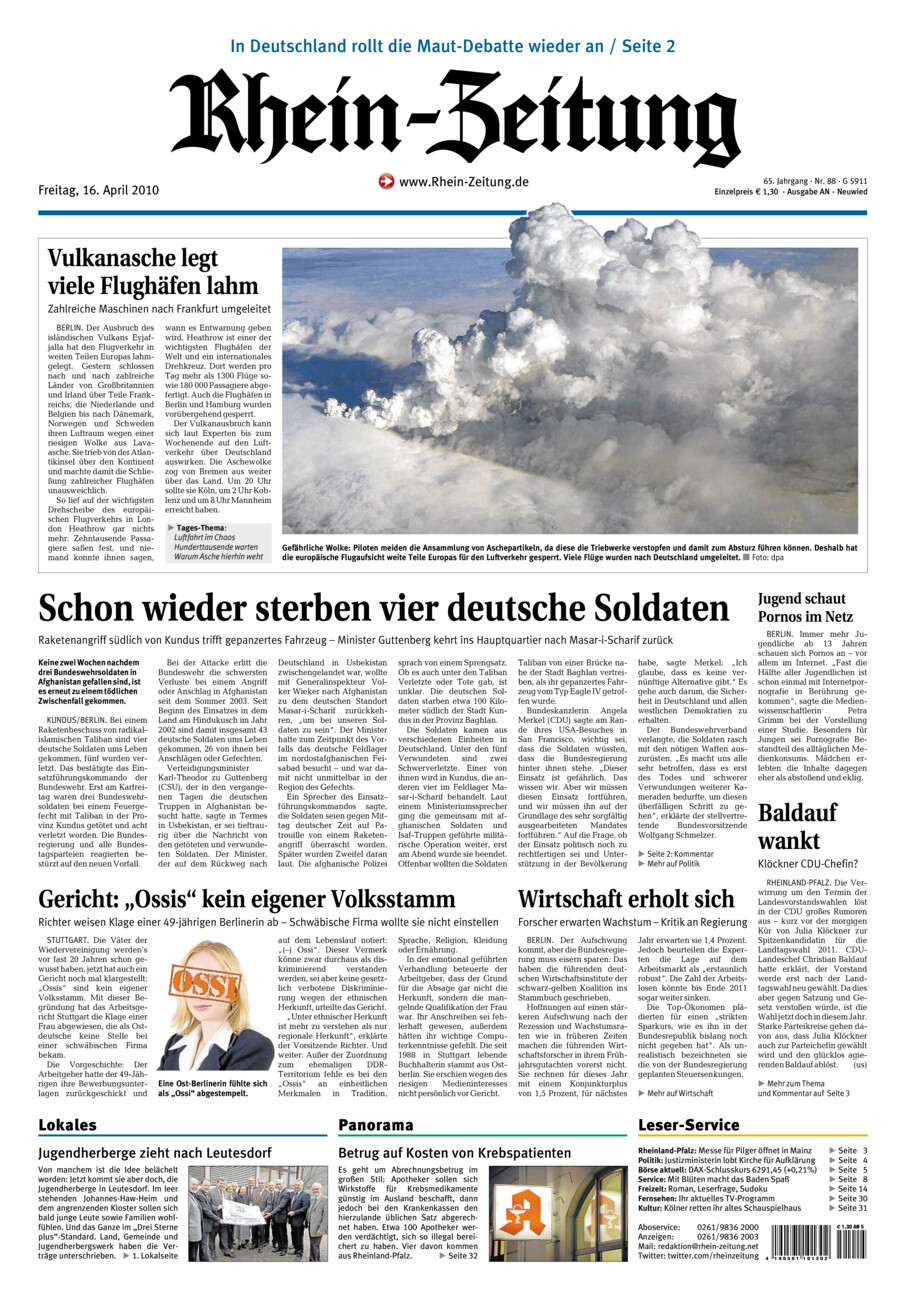 Rhein-Zeitung Kreis Neuwied vom Freitag, 16.04.2010
