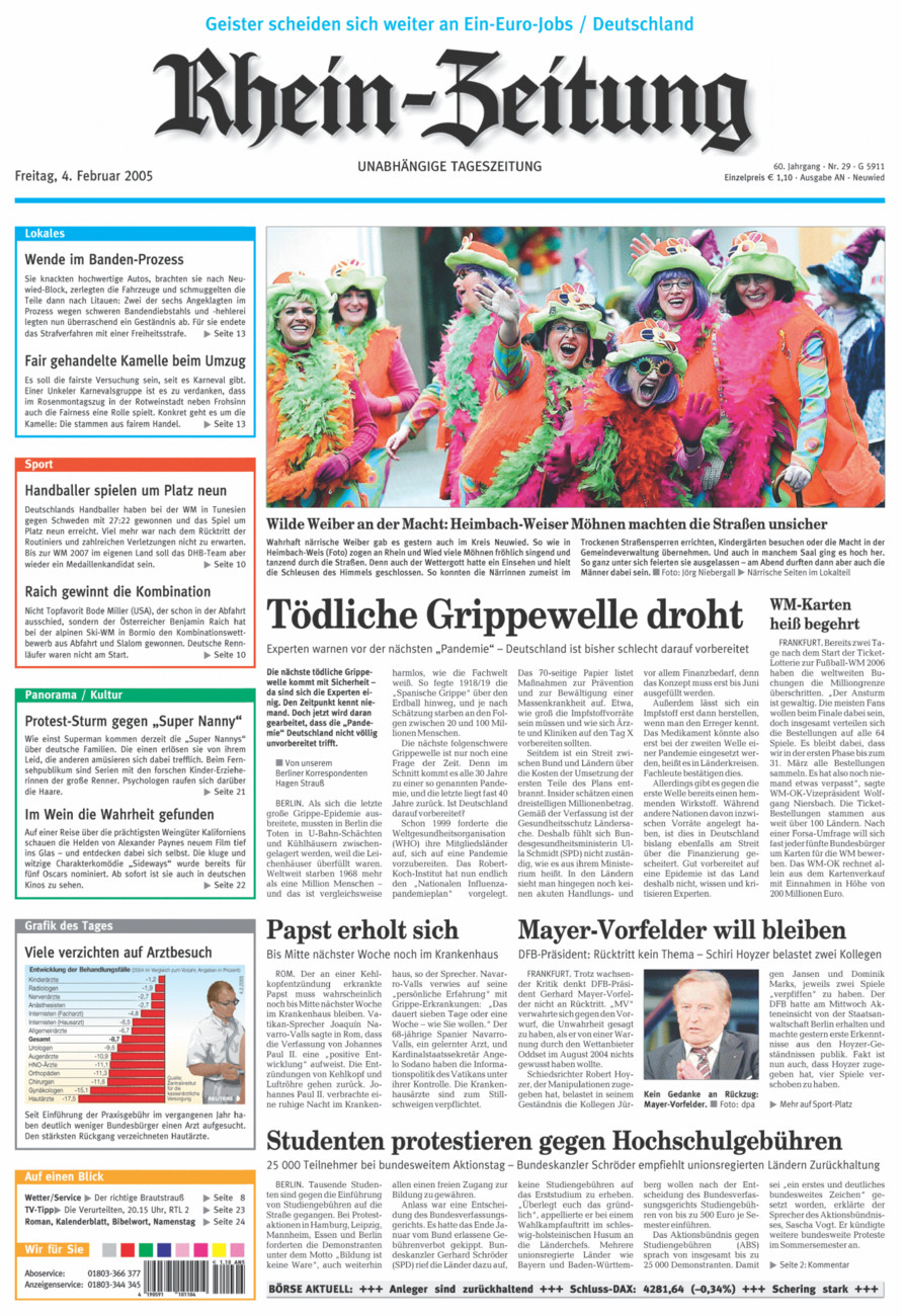 Rhein-Zeitung Kreis Neuwied vom Freitag, 04.02.2005