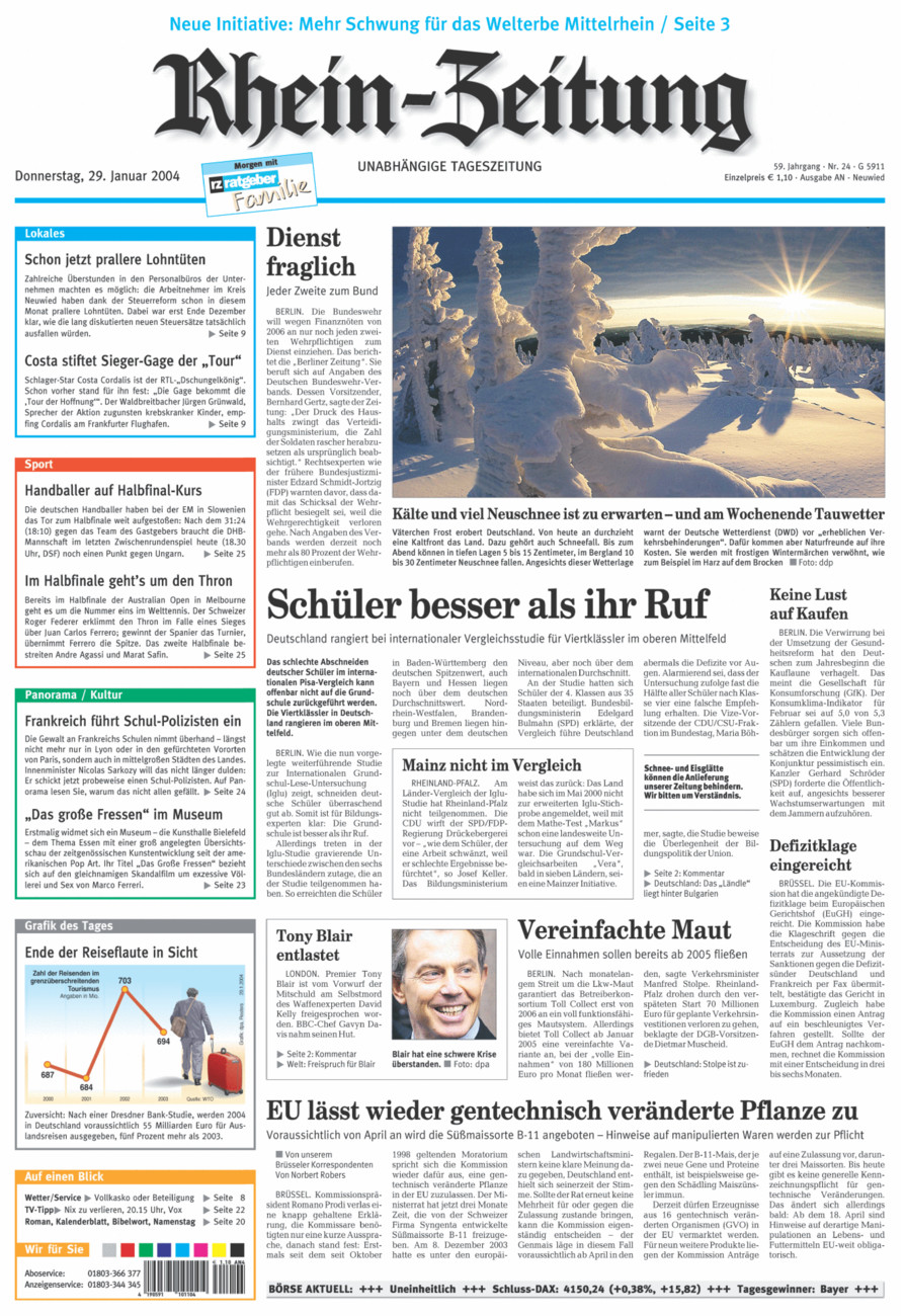 Rhein-Zeitung Kreis Neuwied vom Donnerstag, 29.01.2004