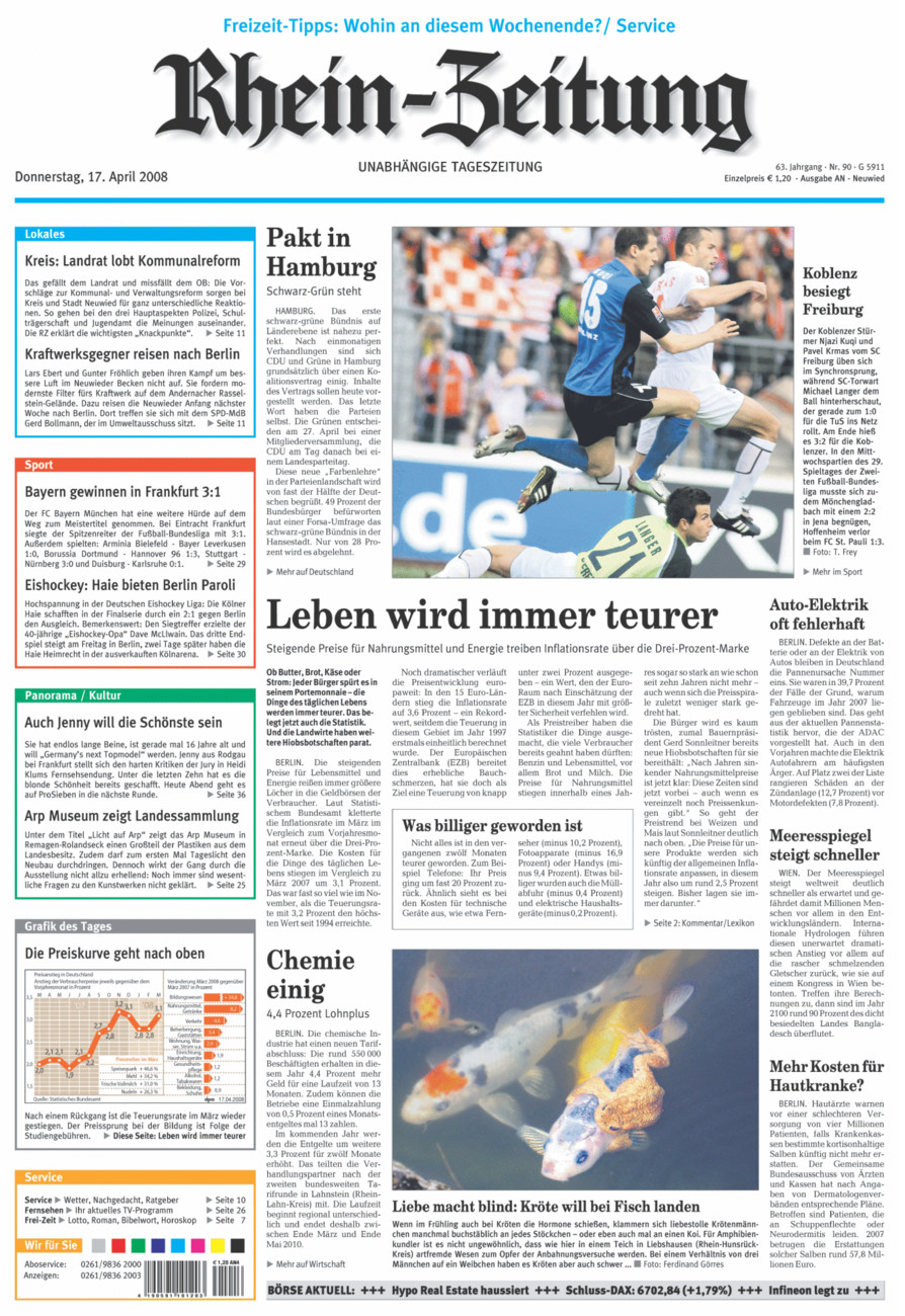 Rhein-Zeitung Kreis Neuwied vom Donnerstag, 17.04.2008