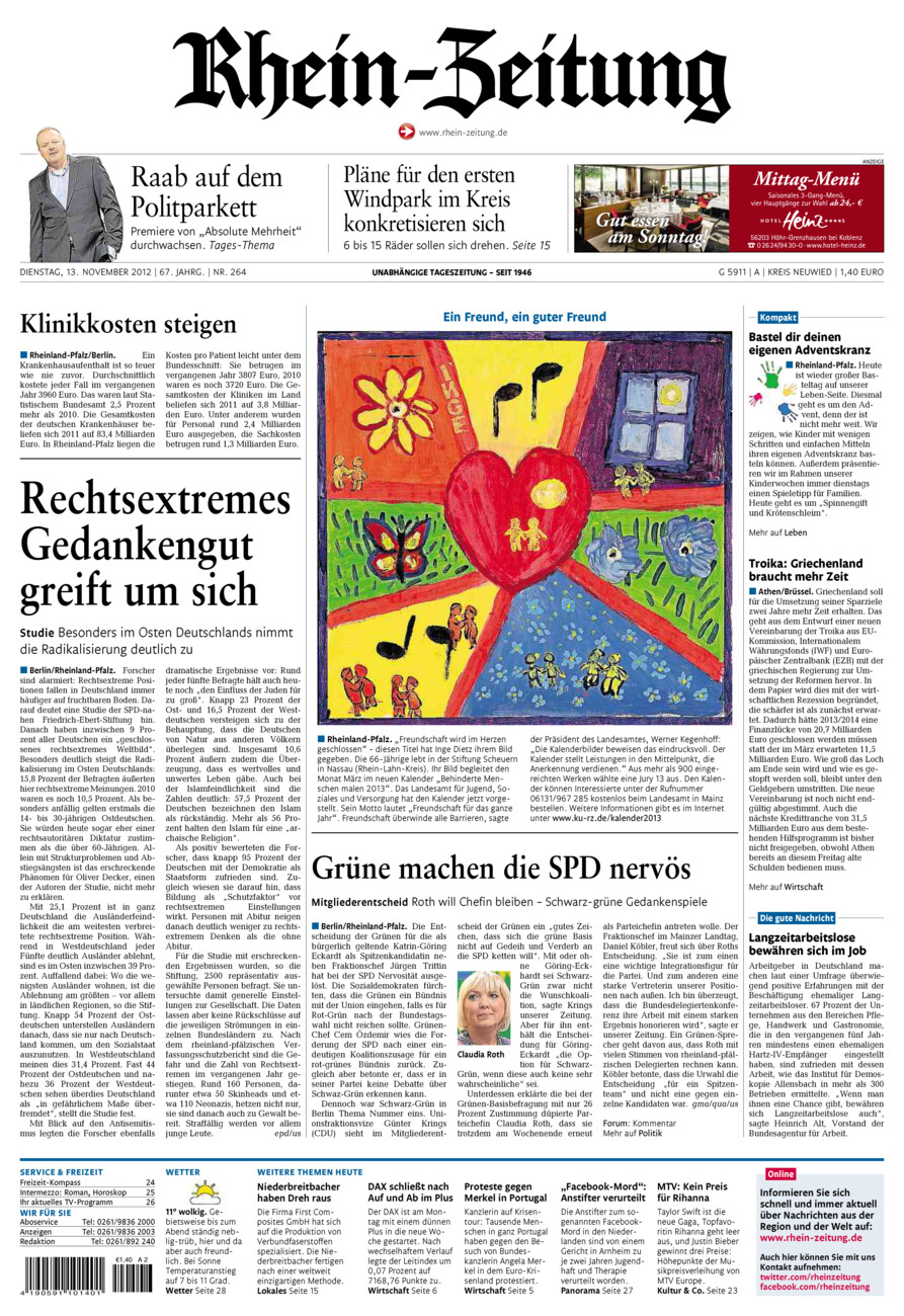 Rhein-Zeitung Kreis Neuwied vom Dienstag, 13.11.2012