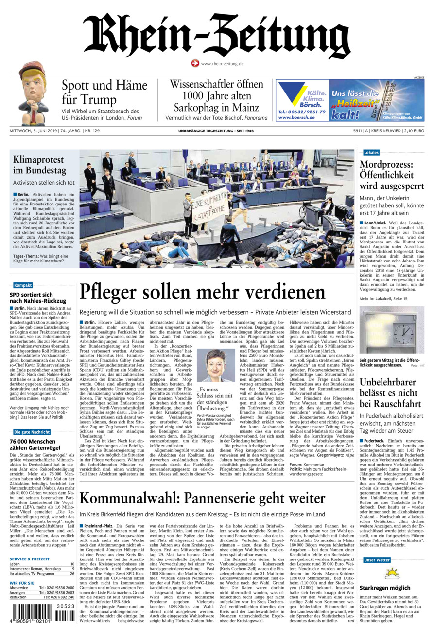 Rhein-Zeitung Kreis Neuwied vom Mittwoch, 05.06.2019