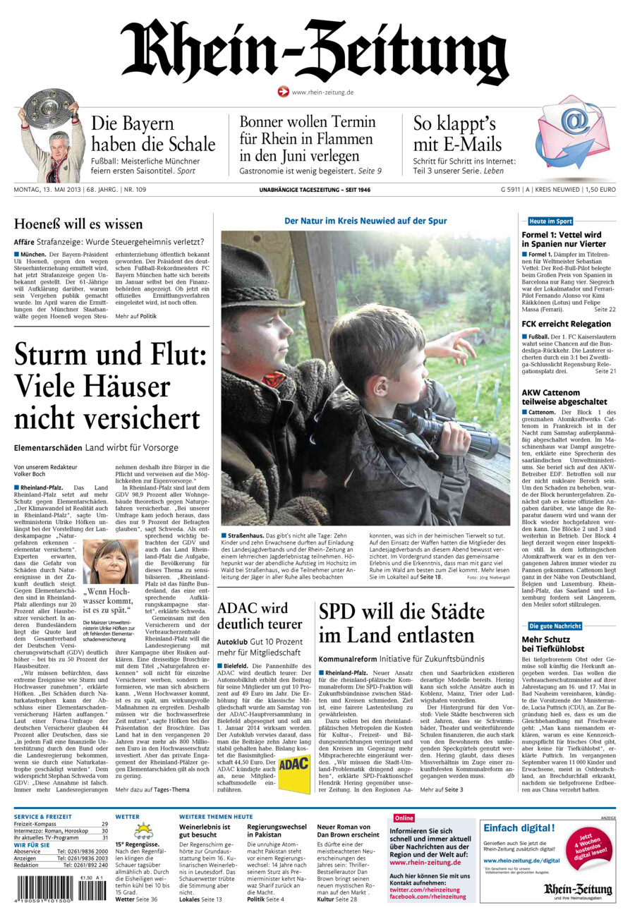 Rhein-Zeitung Kreis Neuwied vom Montag, 13.05.2013