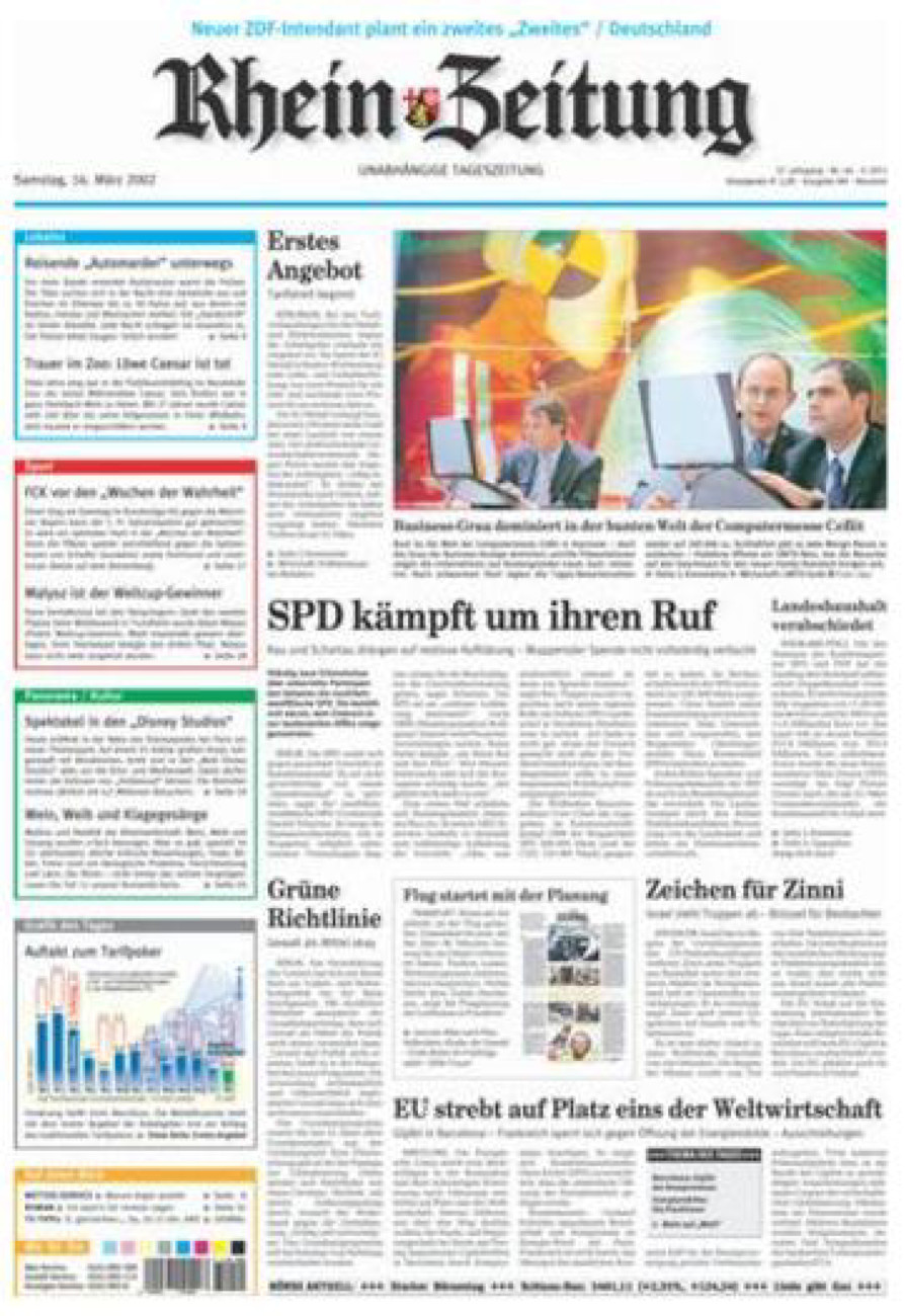 Rhein-Zeitung Kreis Neuwied vom Samstag, 16.03.2002