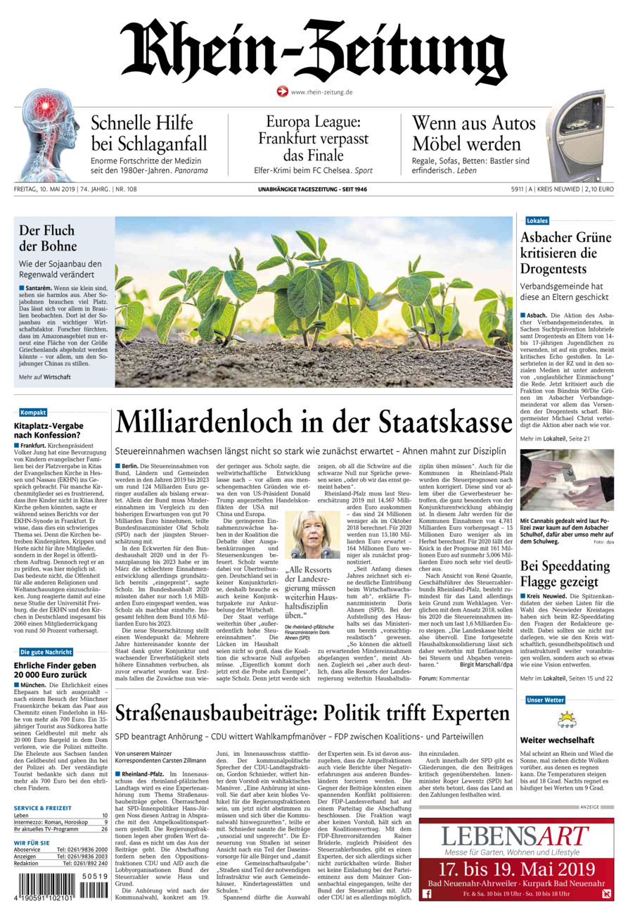 Rhein-Zeitung Kreis Neuwied vom Freitag, 10.05.2019