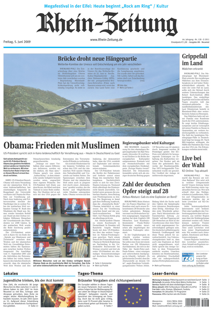 Rhein-Zeitung Kreis Neuwied vom Freitag, 05.06.2009