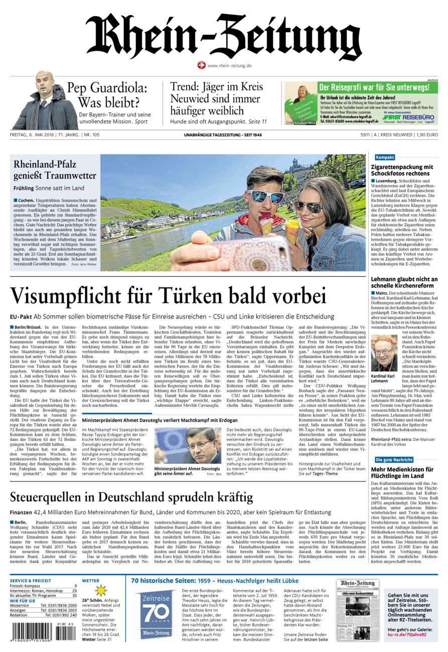Rhein-Zeitung Kreis Neuwied vom Freitag, 06.05.2016