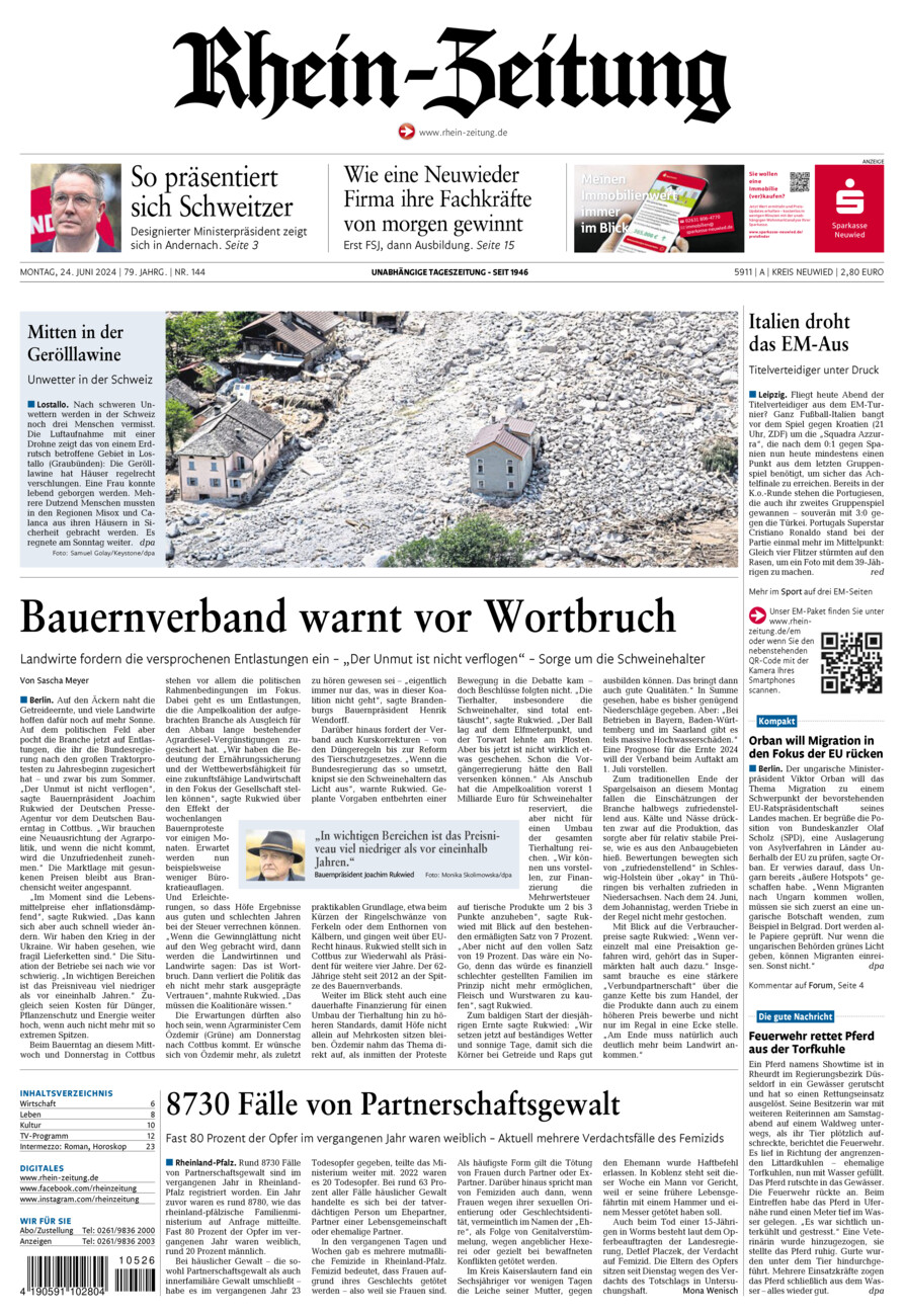 Rhein-Zeitung Kreis Neuwied vom Montag, 24.06.2024