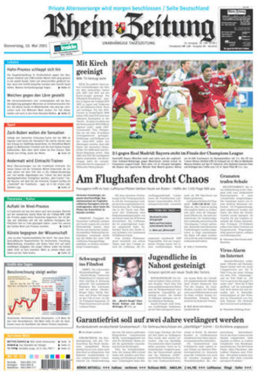 Rhein-Zeitung Kreis Neuwied vom Donnerstag, 10.05.2001