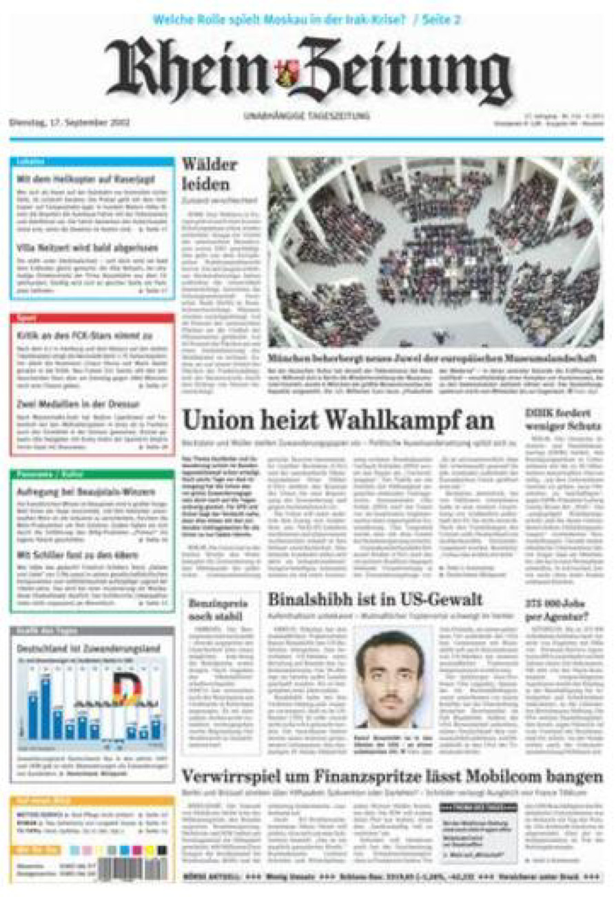 Rhein-Zeitung Kreis Neuwied vom Dienstag, 17.09.2002