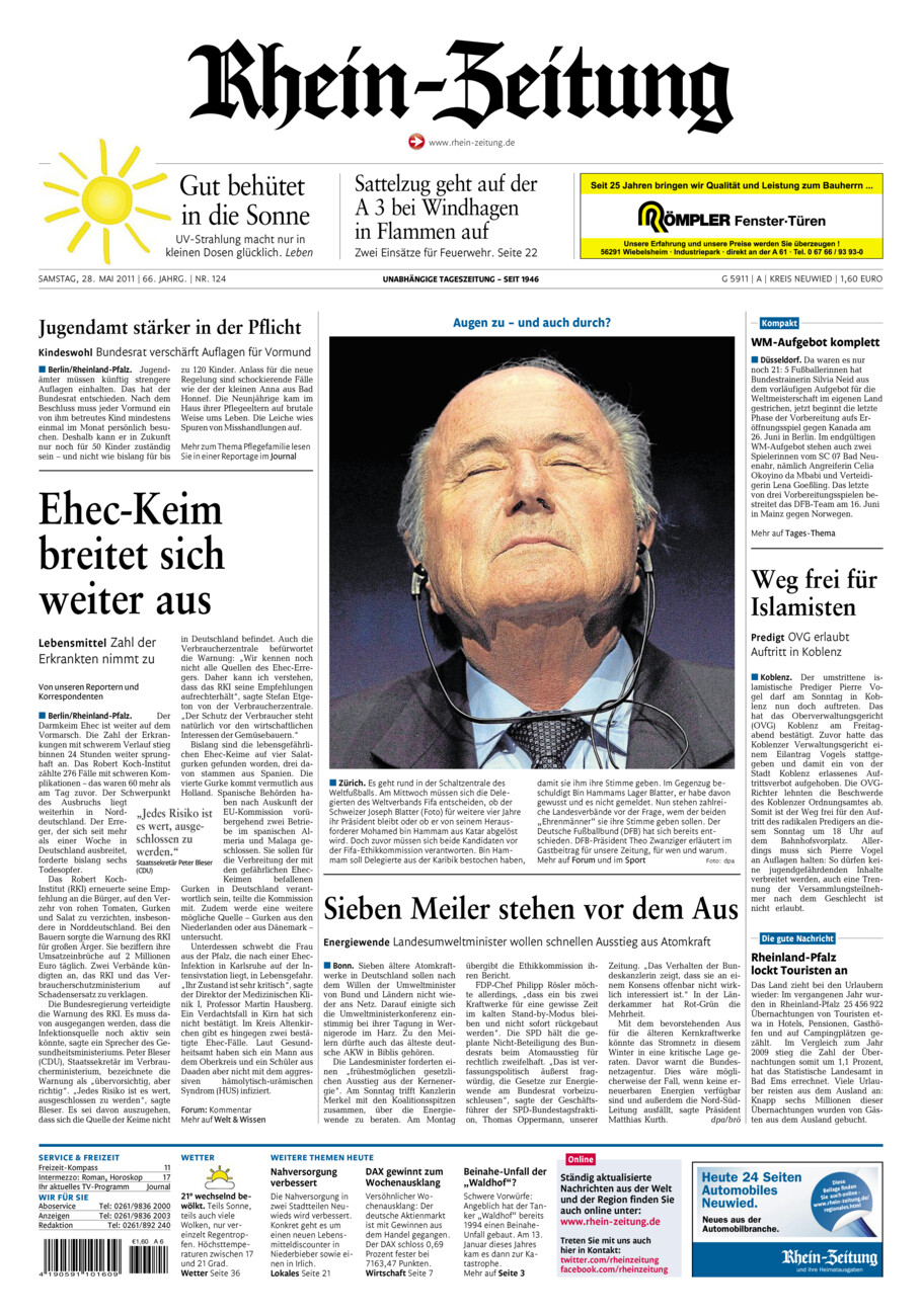 Rhein-Zeitung Kreis Neuwied vom Samstag, 28.05.2011