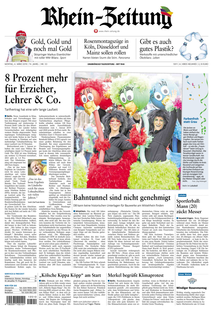 Rhein-Zeitung Kreis Neuwied vom Montag, 04.03.2019