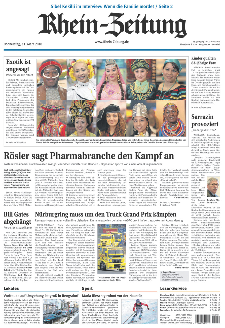 Rhein-Zeitung Kreis Neuwied vom Donnerstag, 11.03.2010
