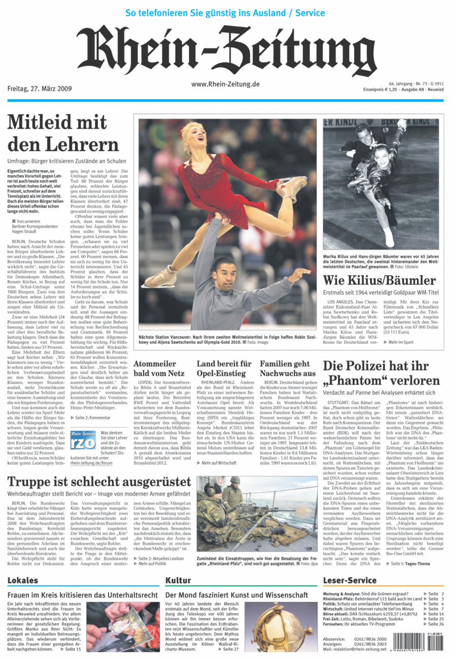 Rhein-Zeitung Kreis Neuwied vom Freitag, 27.03.2009