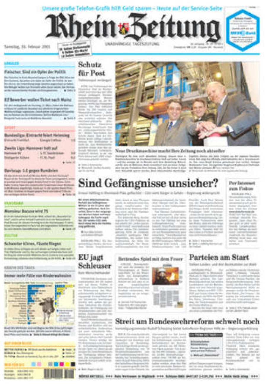 Rhein-Zeitung Kreis Neuwied vom Samstag, 10.02.2001