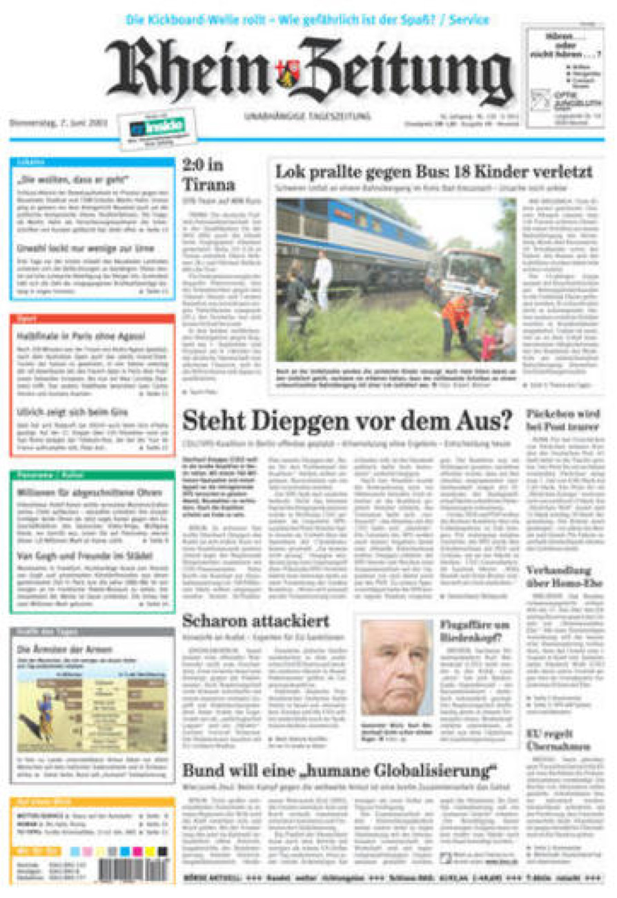Rhein-Zeitung Kreis Neuwied vom Donnerstag, 07.06.2001