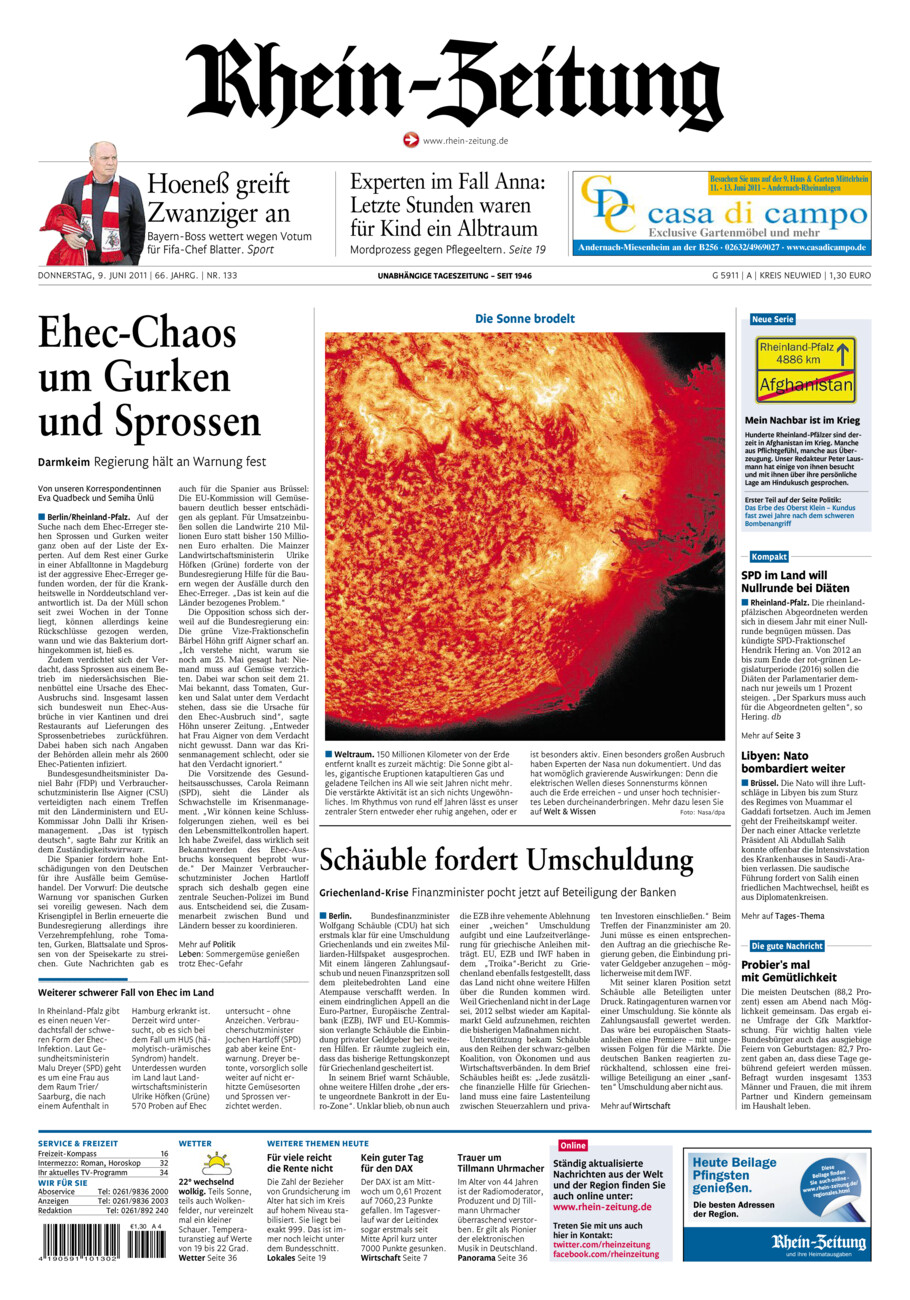 Rhein-Zeitung Kreis Neuwied vom Donnerstag, 09.06.2011