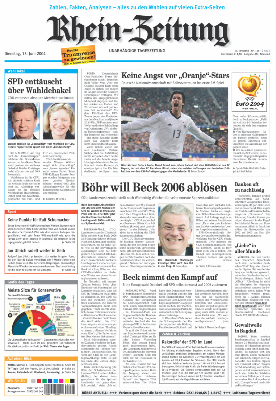 Rhein-Zeitung Kreis Neuwied vom Dienstag, 15.06.2004